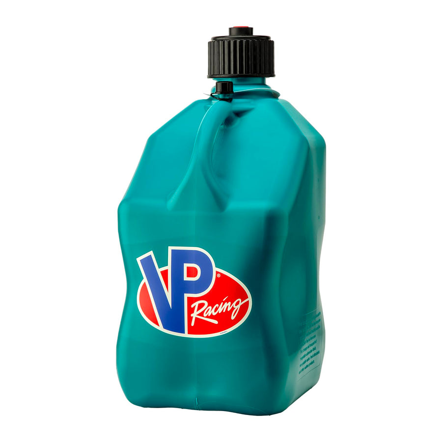 5.5 Gallon VP Racing Motorsport Racing Jug with Contoured Handle, Multipurpose Cap and Rubber Gaskets, Caribbean (1 Pack)