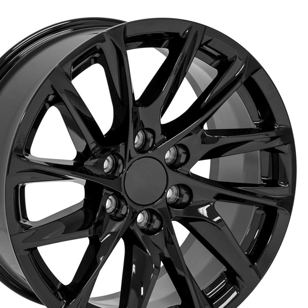 20 Inch OE Wheels CA90 Rim Fits Escalade Style 6x139.7 20x9 Gloss Black - Hollander 4875 (1)