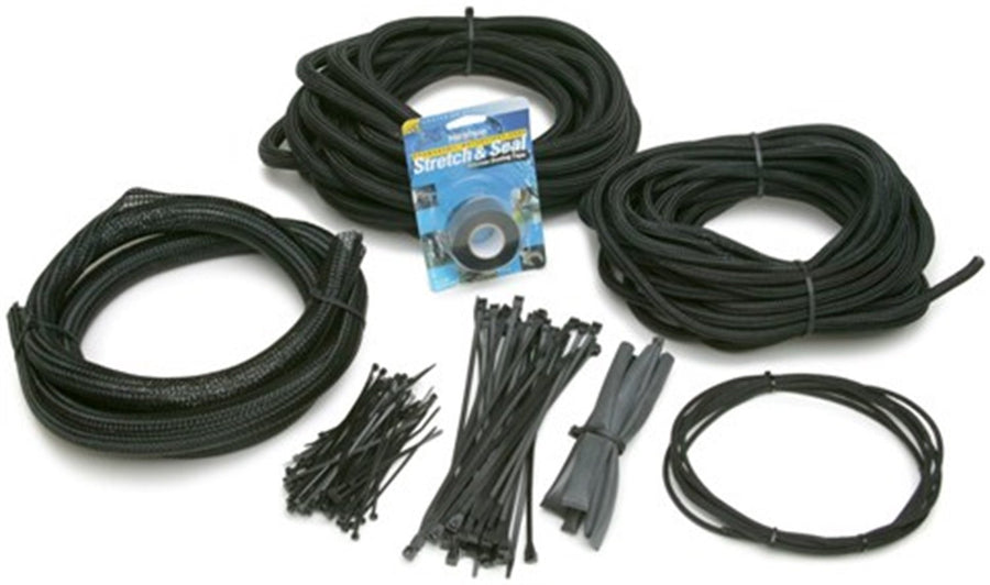 PowerBraid Painless Performance 70921 Split Braided Sleeving Fuel Injection Kit Black