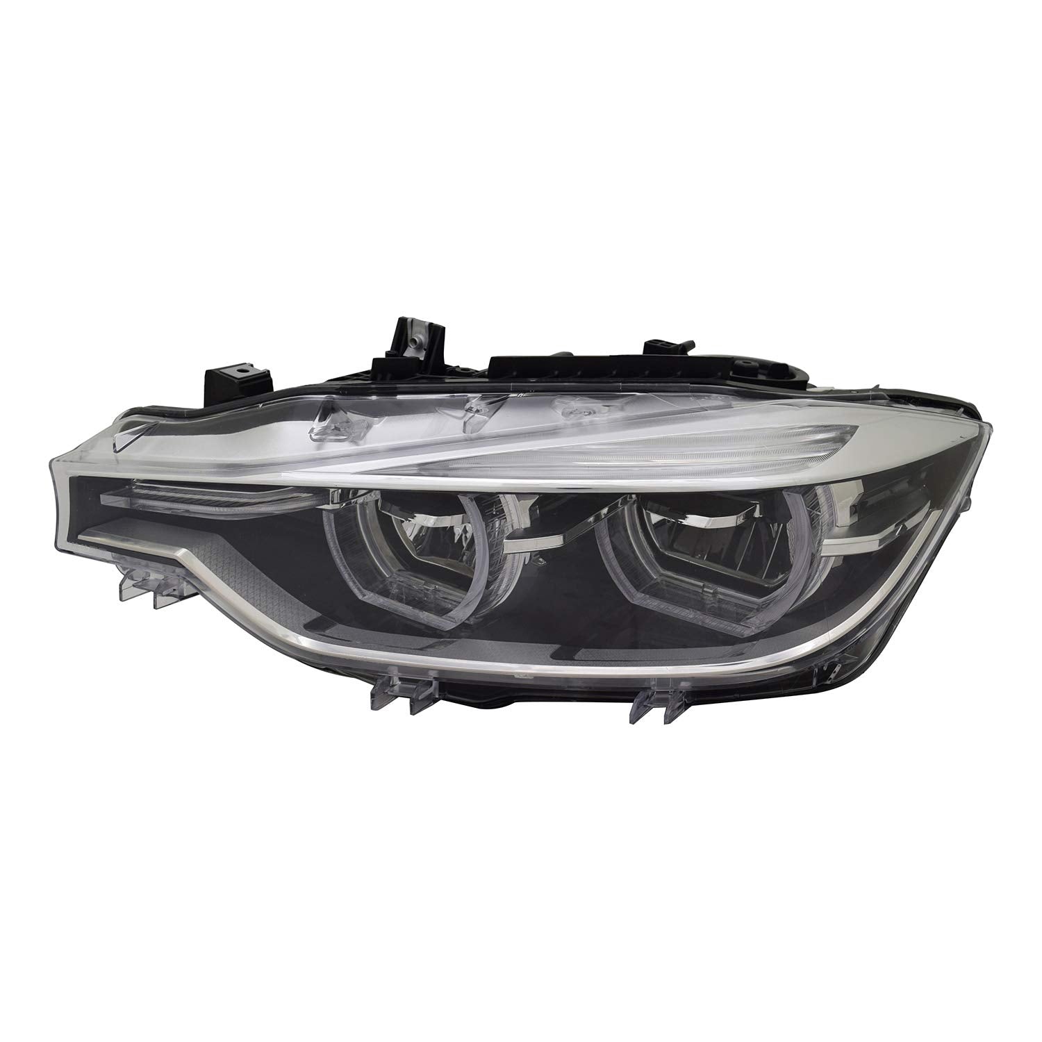 Left TYC Headlight Assembly Compatible with 2016-2018 BMW 3 Series