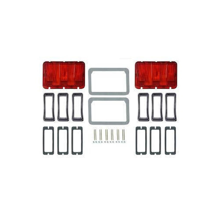 KIT-ELC-6-DLX Scott Drake Concours Taillight Bezel & Lens Master Kit