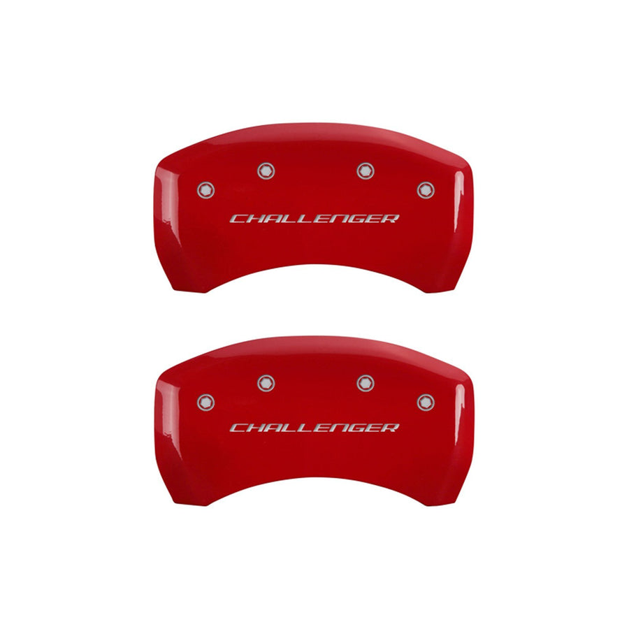 Caliper Covers MGP 12001SCLBRD with Red Powder Coat Finish, (Set of 4)