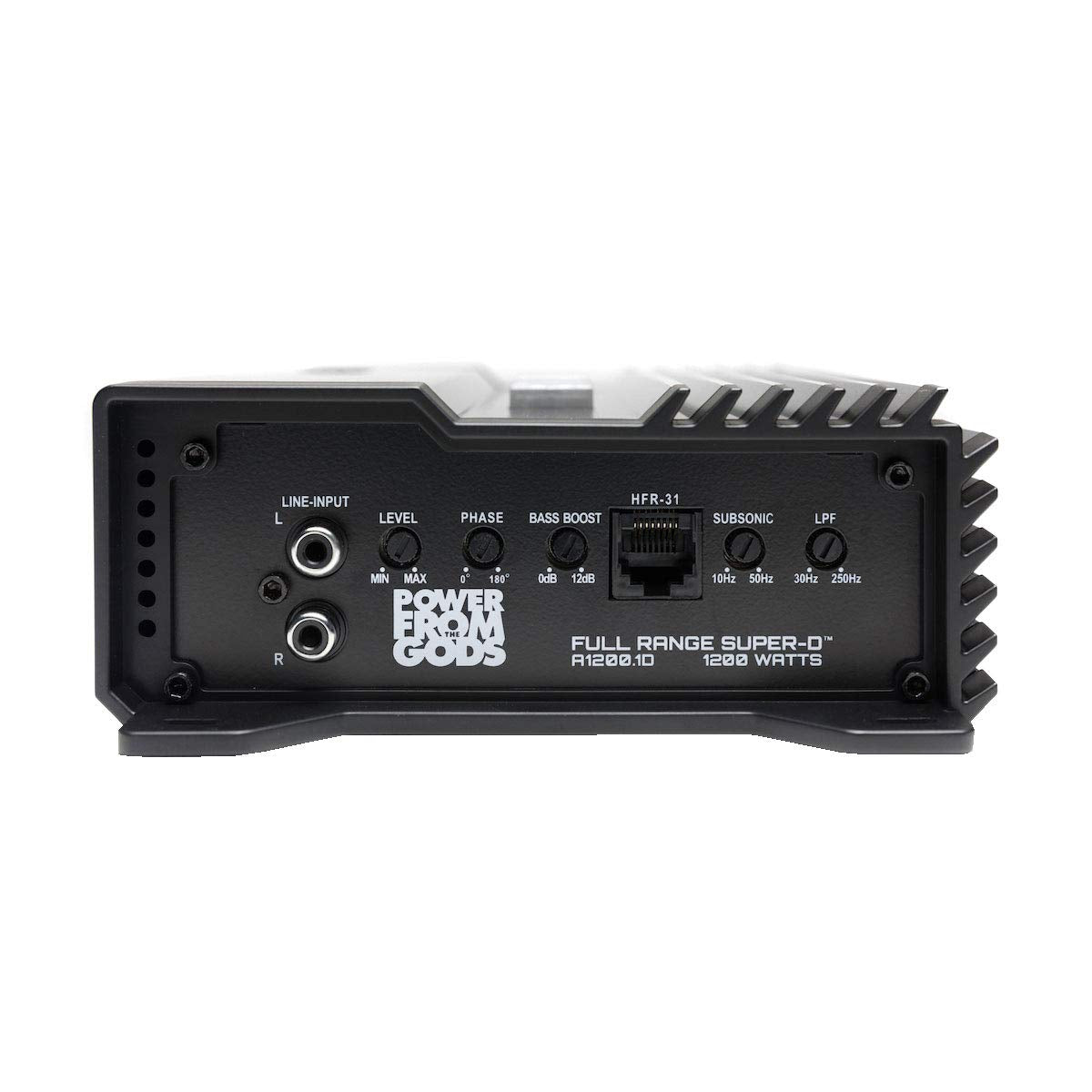 Hifonics A1200.1D Alpha Amplifier – 1000 Watt, Super Class D, Mono, Auto on, Nickel Plated, Remote Control, Aluminum Heat Sink, Silver/Blue