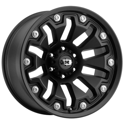 18x9 Vision 362 Armor Satin Black Wheel Rim 6x135 +12mm Inch