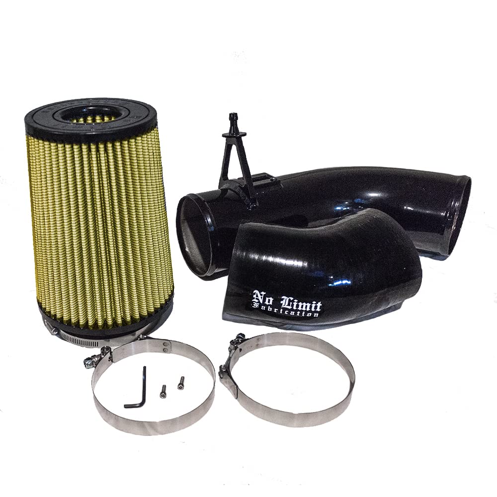 6.7 Cold Air Intake, No Limit Fabrication, Black, PG7 Filter 2017-2019