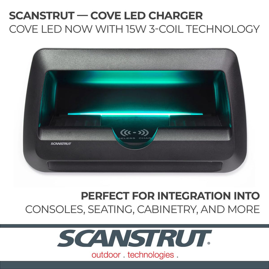 Cove LED 15W 3-Coil Waterproof Wireless Charger Scanstrut SC-CW-10GT
