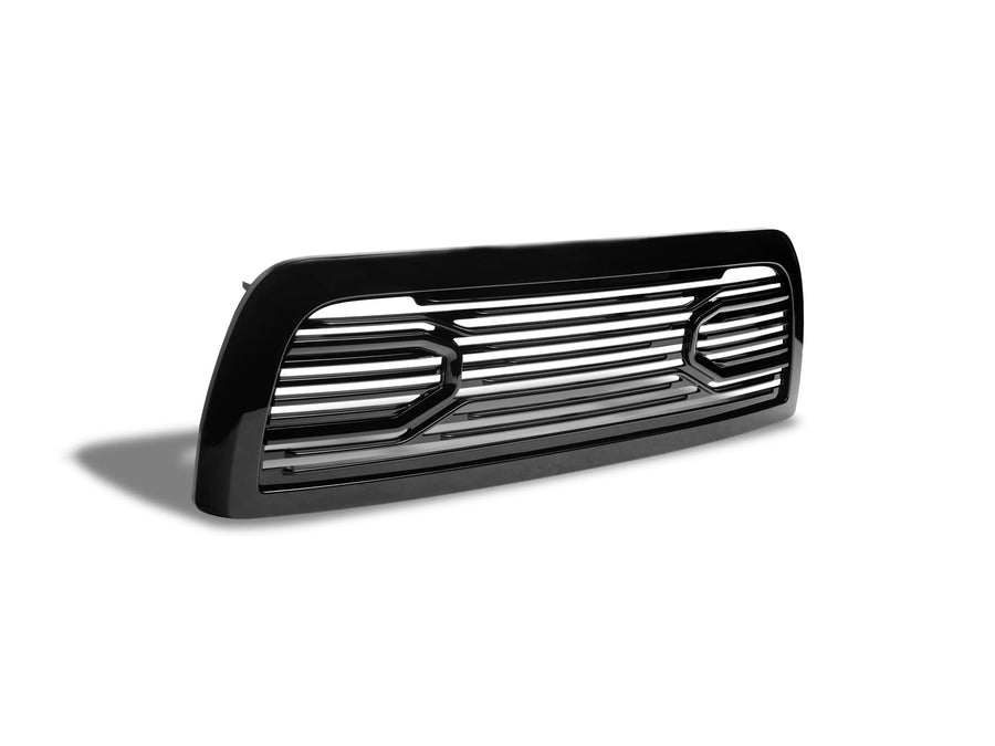 Big Horn Armordillo USA 7178427 Horizontal Front Hood Grille - Gloss Black Fits 2010-2018 Dodge Ram 2500/3500/4500