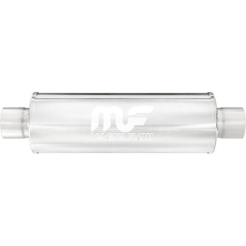 Performance MagnaFlow Exhaust Muffler 10419: 4in. Round, Straight-Through