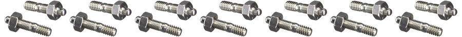 ARP Valve Cover 4007602 Studs With Hex Nuts, Polished Stainless Steel, Package Of 14, For Select Stamped Steel Covers