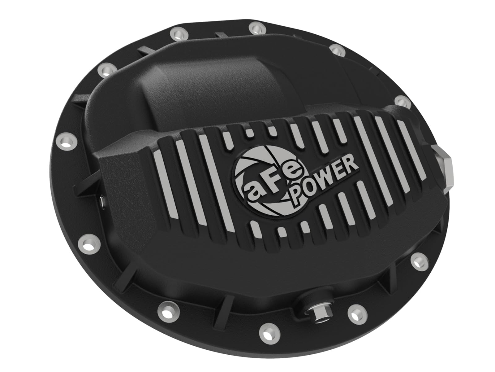 Pro Series aFe POWER Front Differential Cover Black w/Machined Fins - #46-70402 - Dodge Trucks 2500/3500 13-23 (AAM 9.25-12)