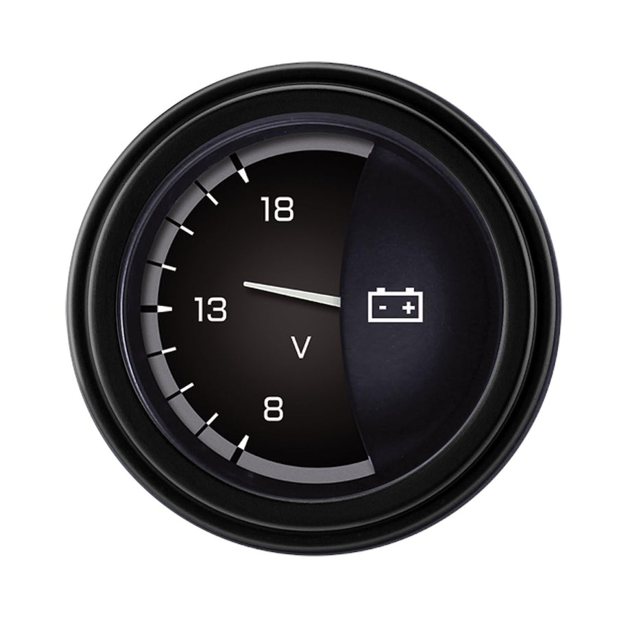 AX30GBLF Classic Instruments Autocross Gray 2-1/8" Volt Gauge