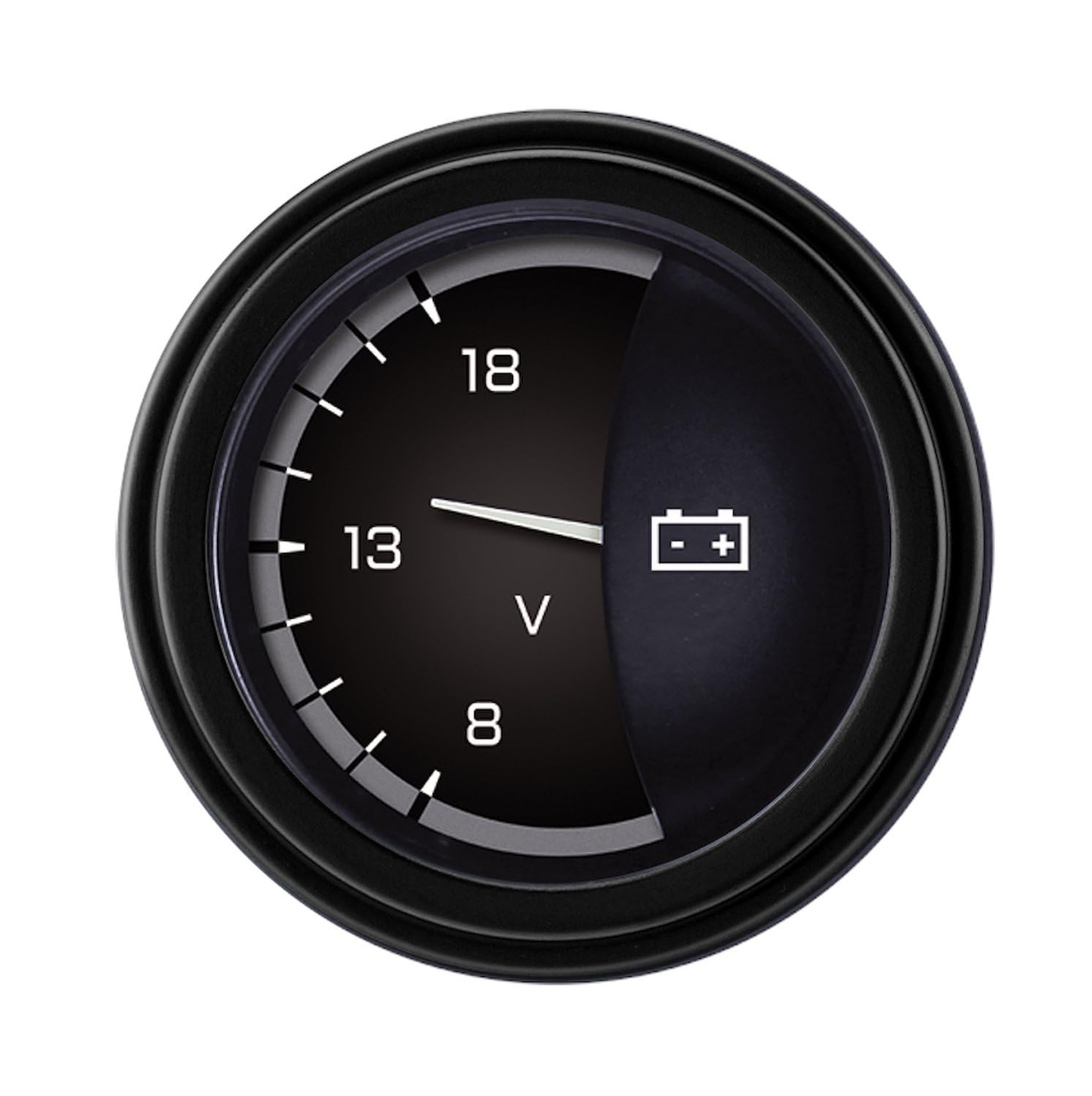 AX30GBLF Classic Instruments Autocross Gray 2-1/8" Volt Gauge
