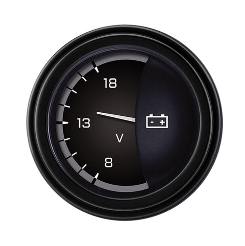 AX30GBLF Classic Instruments Autocross Gray 2-1/8" Volt Gauge