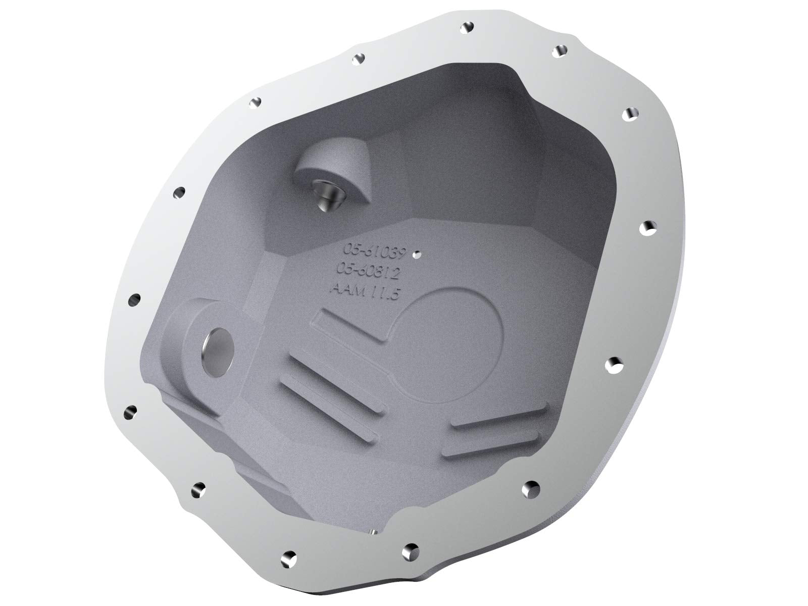 aFe POWER Rear Differential Cover Street Series Raw w/Machined Fins - #46-71150A - RAM Trucks 19-25 L6/V8 (AAM 11.5/11.8/12.0-14)
