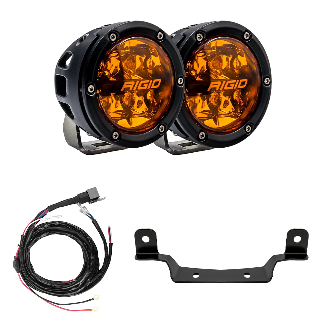 2017+ Polaris Pro R/Turbo R Rigid Industries Revolve Amber PRO Grille Light Kit (41651)