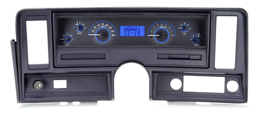 VHX System, 1969-76 Chevy Nova - Carbon Fiber Face Blue Display