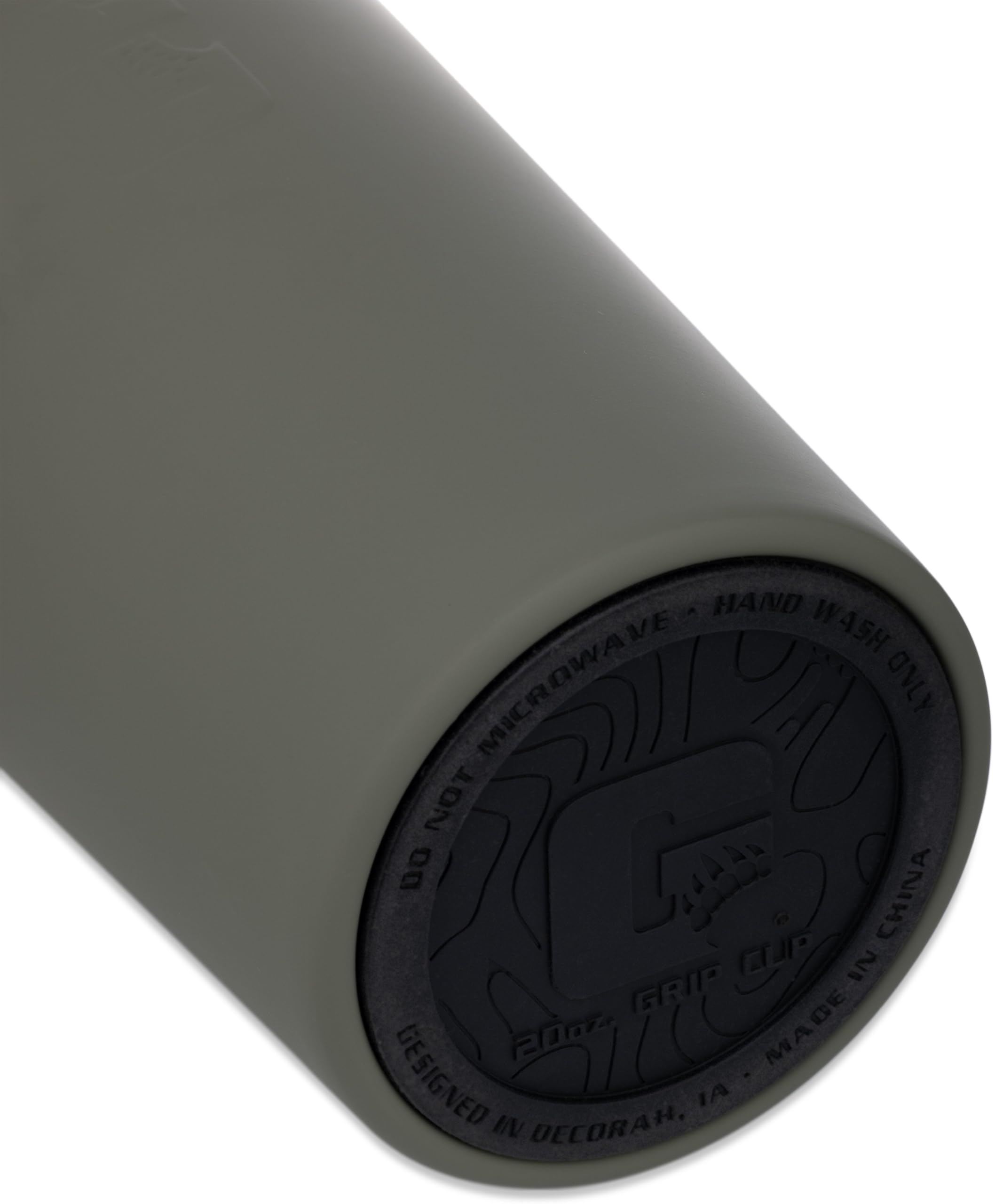 20 oz Grizzly Grip Cup with Mag Lid | Vacuum Insulated | For Coffee Car Travel Beach Camping Hiking Hunting Fishing | Lunar Green