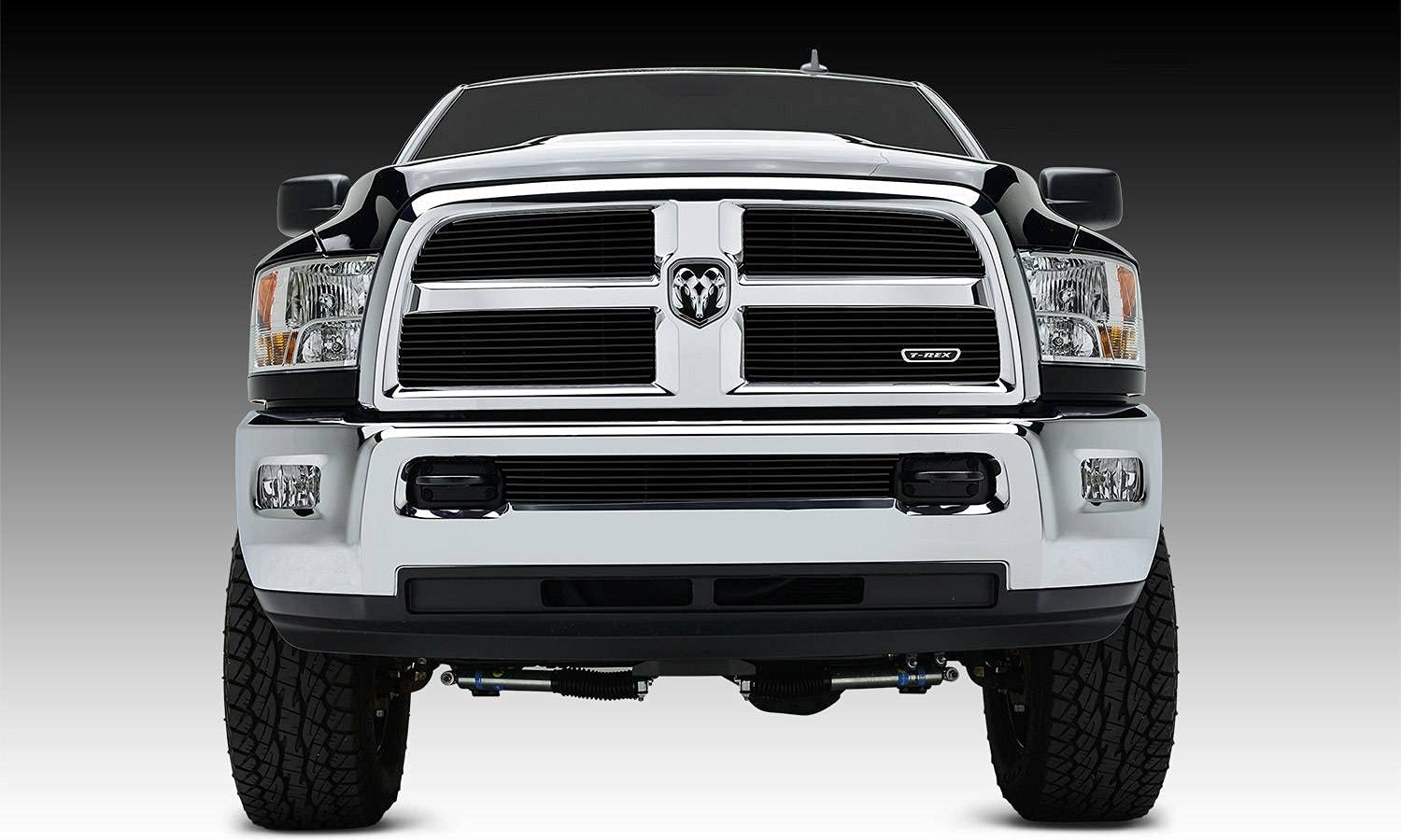 T-Rex Grilles Billet Grille, 2013-2018 Ram 2500, 3500 Black, 4 Pc, Replacement - PN #21452B, Polished