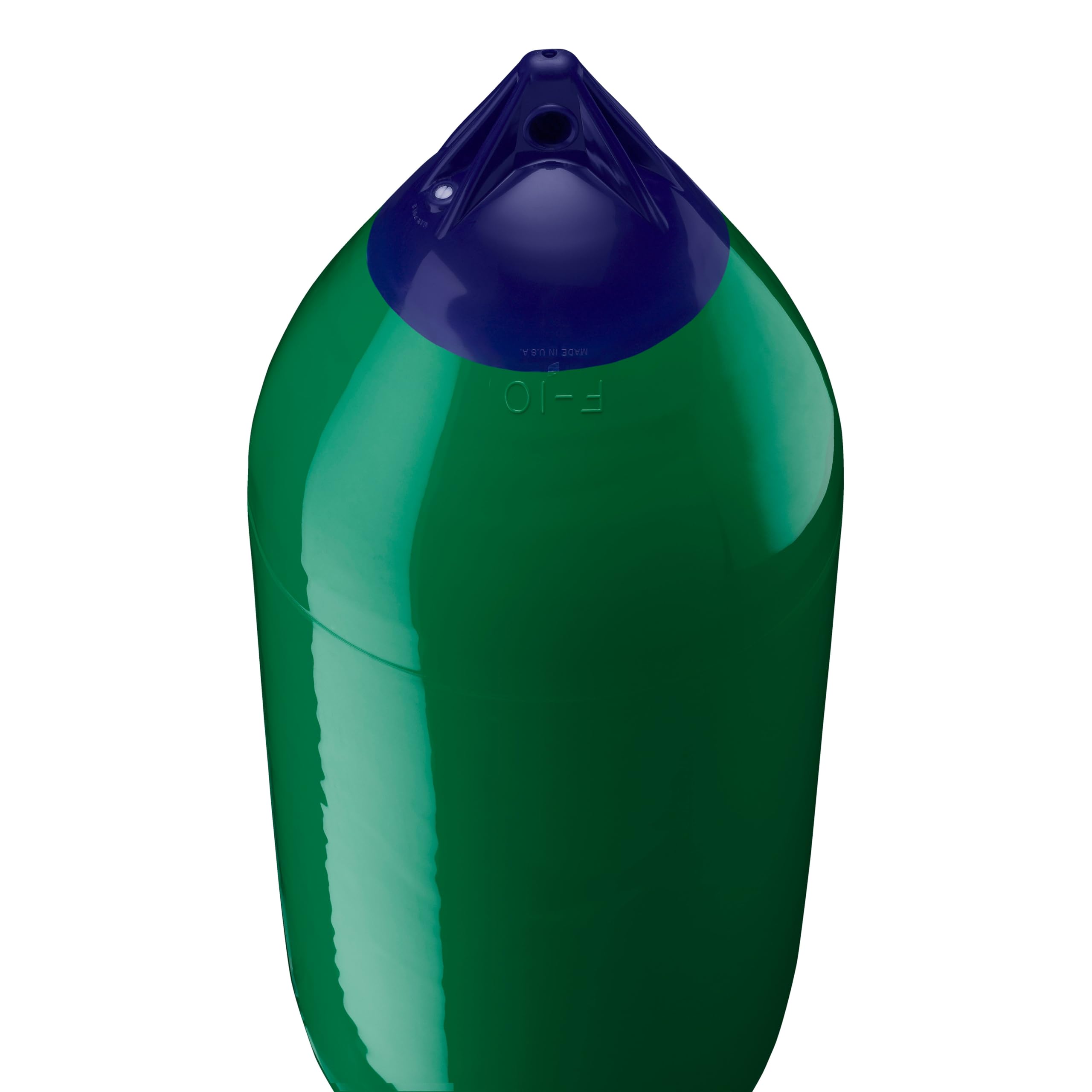 Polyform F-10 Boat Fender F-Series Standard Blue Ropehold - Forest Green