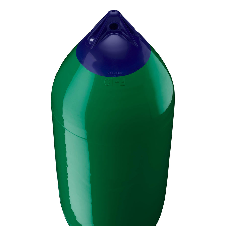 Polyform F-10 Boat Fender F-Series Standard Blue Ropehold - Forest Green