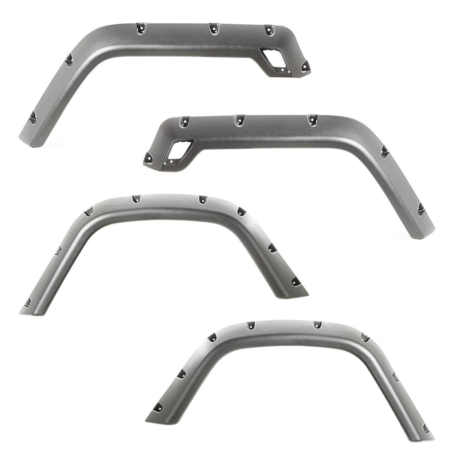 All Terrain Fender Flare Kit | Rugged Ridge, 4.75 Inch, 4 Piece | 11630.20 | Fits 1997-2006 Jeep Wrangler TJ
