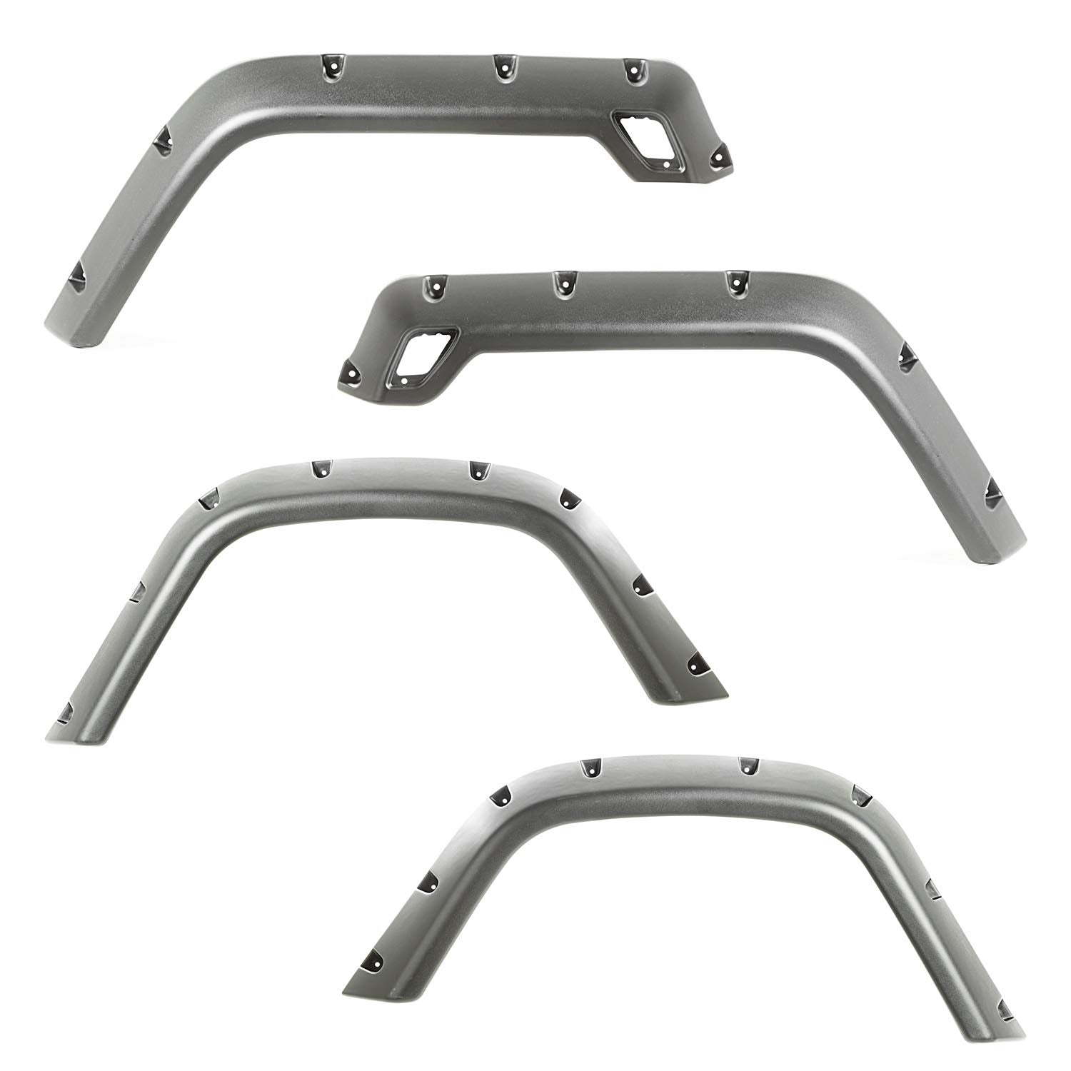 All Terrain Fender Flare Kit | Rugged Ridge, 4.75 Inch, 4 Piece | 11630.20 | Fits 1997-2006 Jeep Wrangler TJ