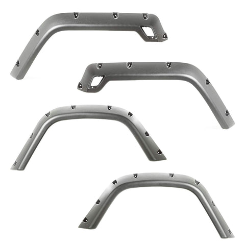 All Terrain Fender Flare Kit | Rugged Ridge, 4.75 Inch, 4 Piece | 11630.20 | Fits 1997-2006 Jeep Wrangler TJ