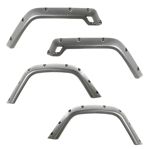 All Terrain Fender Flare Kit | Rugged Ridge, 4.75 Inch, 4 Piece | 11630.20 | Fits 1997-2006 Jeep Wrangler TJ