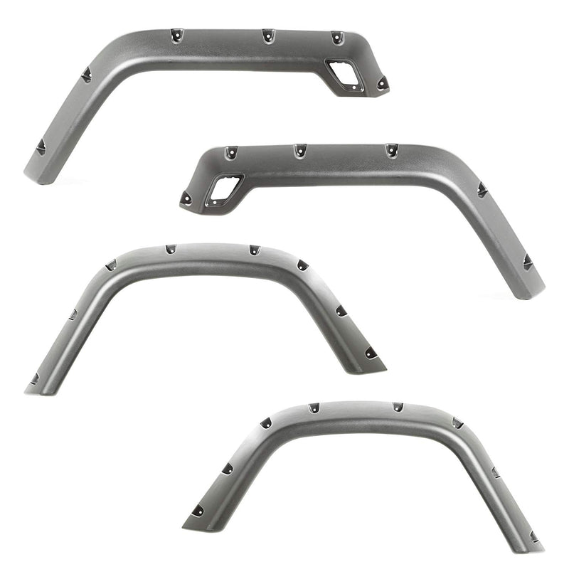 All Terrain Fender Flare Kit | Rugged Ridge, 4.75 Inch, 4 Piece | 11630.20 | Fits 1997-2006 Jeep Wrangler TJ