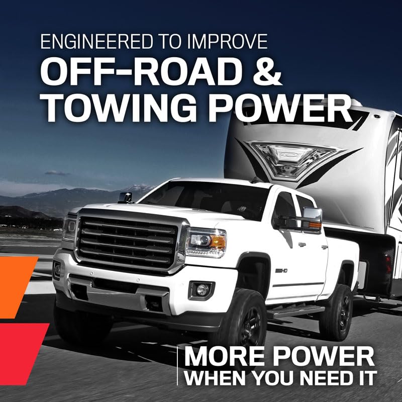 Cold Air Intake System K&N: Dry-Flow Air Filter, Increase Performance & Towing: Compatible with 2021-2025 Ford: F150, 30-2616