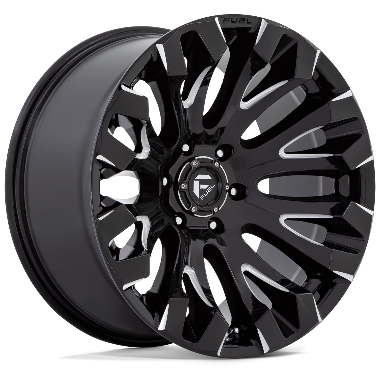D828 QUAKE FUEL OFF-ROAD 20X9, 8X180, 5.04, 1mm GLOSS BLACK MILLED - D82820901850