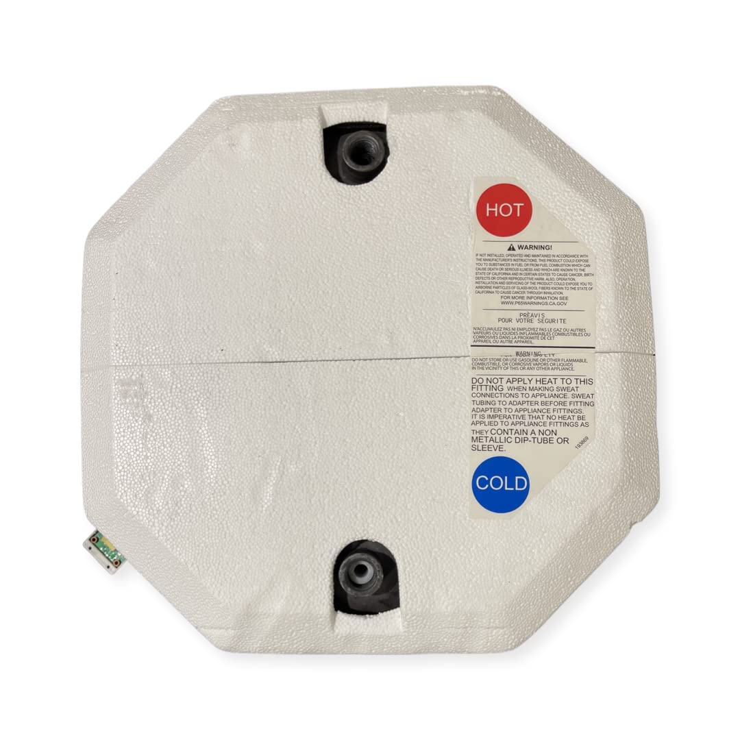 Suburban RV Tank Water Heater SW12DE - 12 gallon Porcelain Lined Steel Tank with Direct Spark Ignition (DSI) and Incoloy Electric Element (5247A)