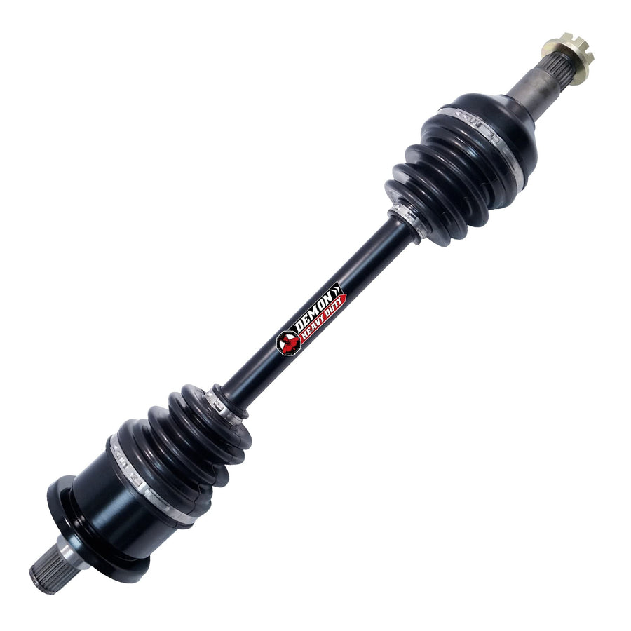 Rear Left Heavy Duty Axle for (2006-21) Can Am Outlander/Renegade, Demon Powersports in Dual Heat Treated High Strength, Wider Angles & Molybdenum Grease Precision OEM: 705501485, 705500979, 705500976