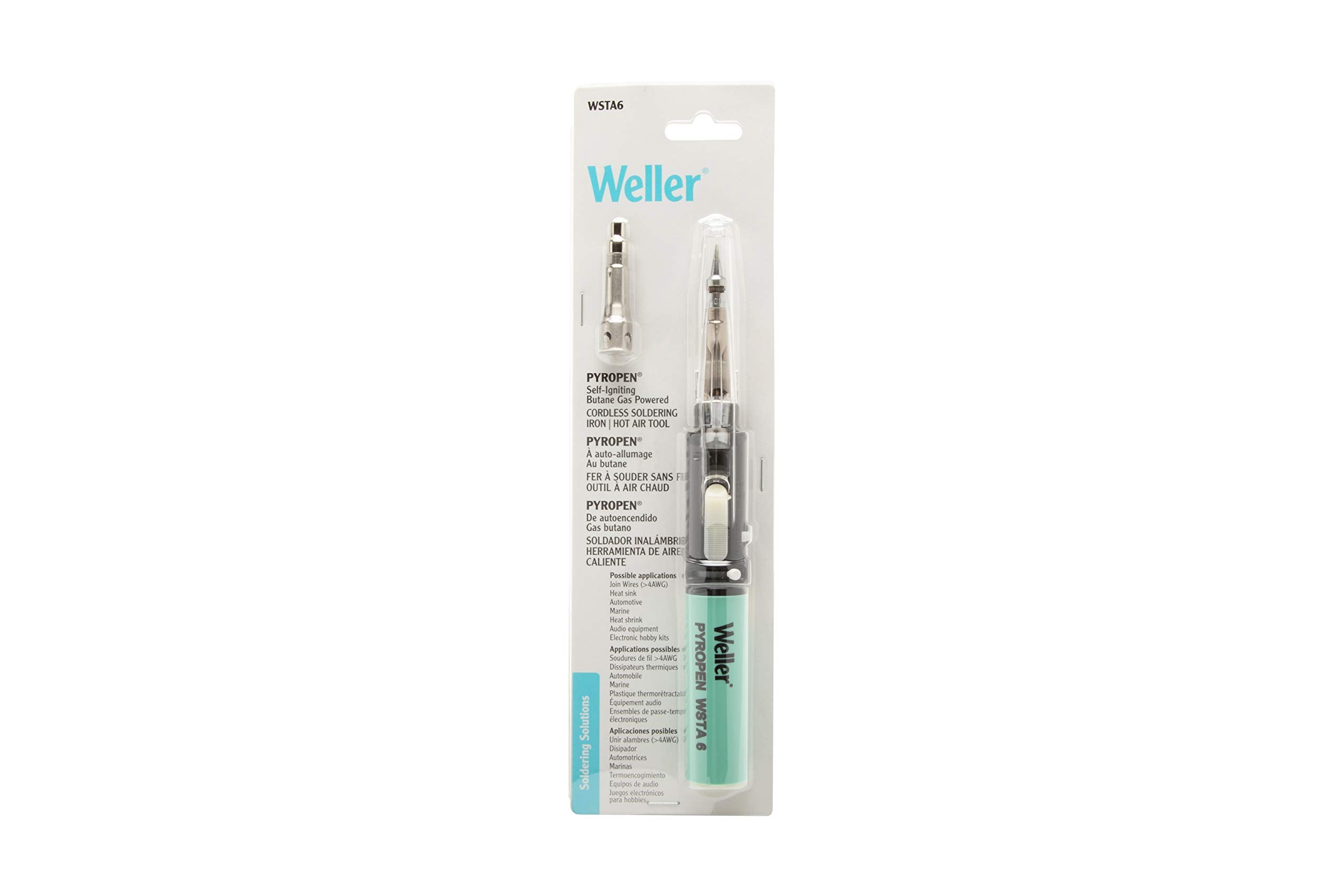 Weller Pyropen Junior Self-Igniting Cordless Butane Soldering Iron WSTA6