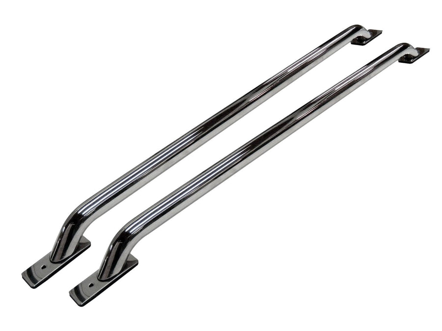 Truck Bed Rails Go Rhino - Universal Multi-Fit Mount w/ Front &Rear Base Plates | 36", Mild Steel, Chrome | 8036C