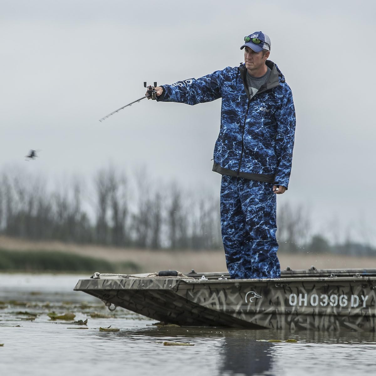 Hydrovore ONYX Fishing Jacket, MOE Marlin, 2X-Large
