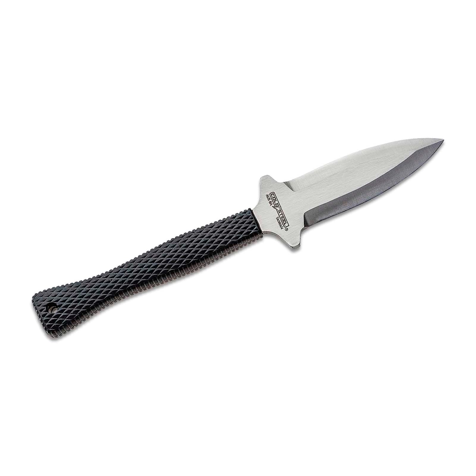 Cold Steel 3" Hide Out Durable Japanese AUS8A Stainless Steel Fixed Blade Spear Point Tactical Outdoor Neck Knife, 3-1/2" Kray-Ex Handle, Resistant Secure-Ex Sheath