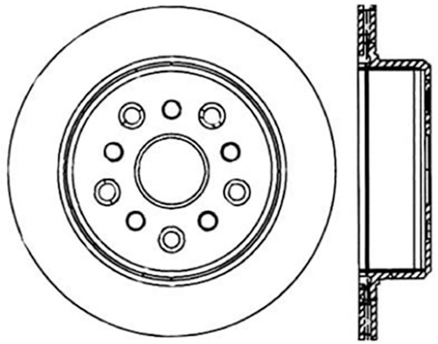 120.44105 Centric Parts Premium Brake Rotor