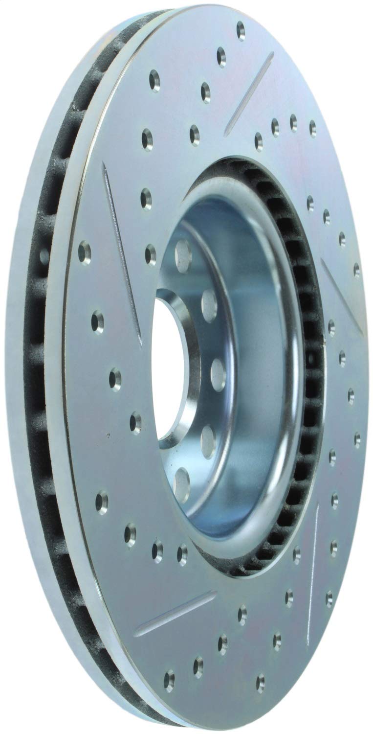 Select Sport StopTech Drilled and Slotted Brake Rotor; Front Left 227.33098L