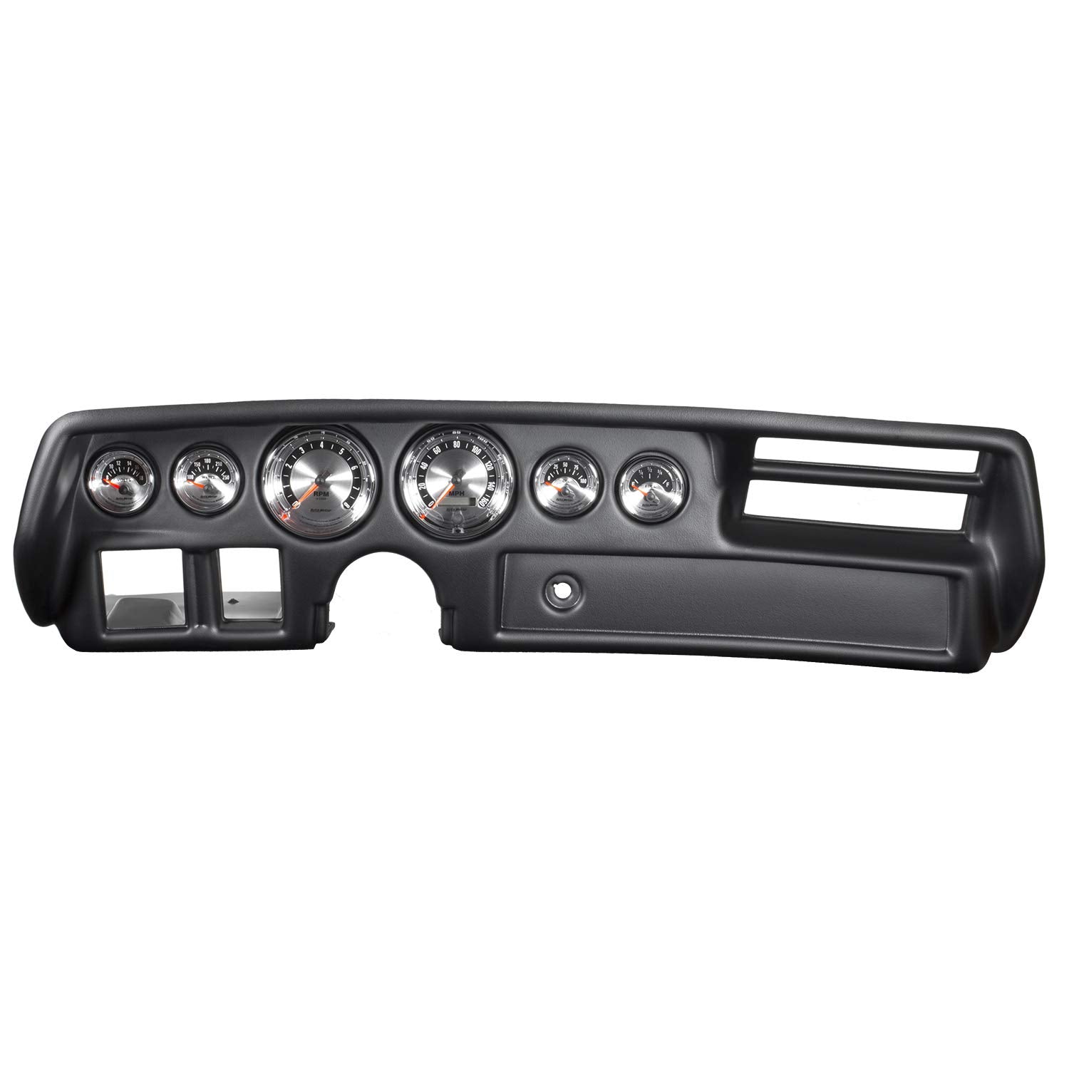 Auto Meter Gauge Kit 7026 (6 Pc, Chevelle/Elcamino/Malibu 70-72, Tach/Mph/Fuel/Oilp/Wtmp/Volt, American Muscle)