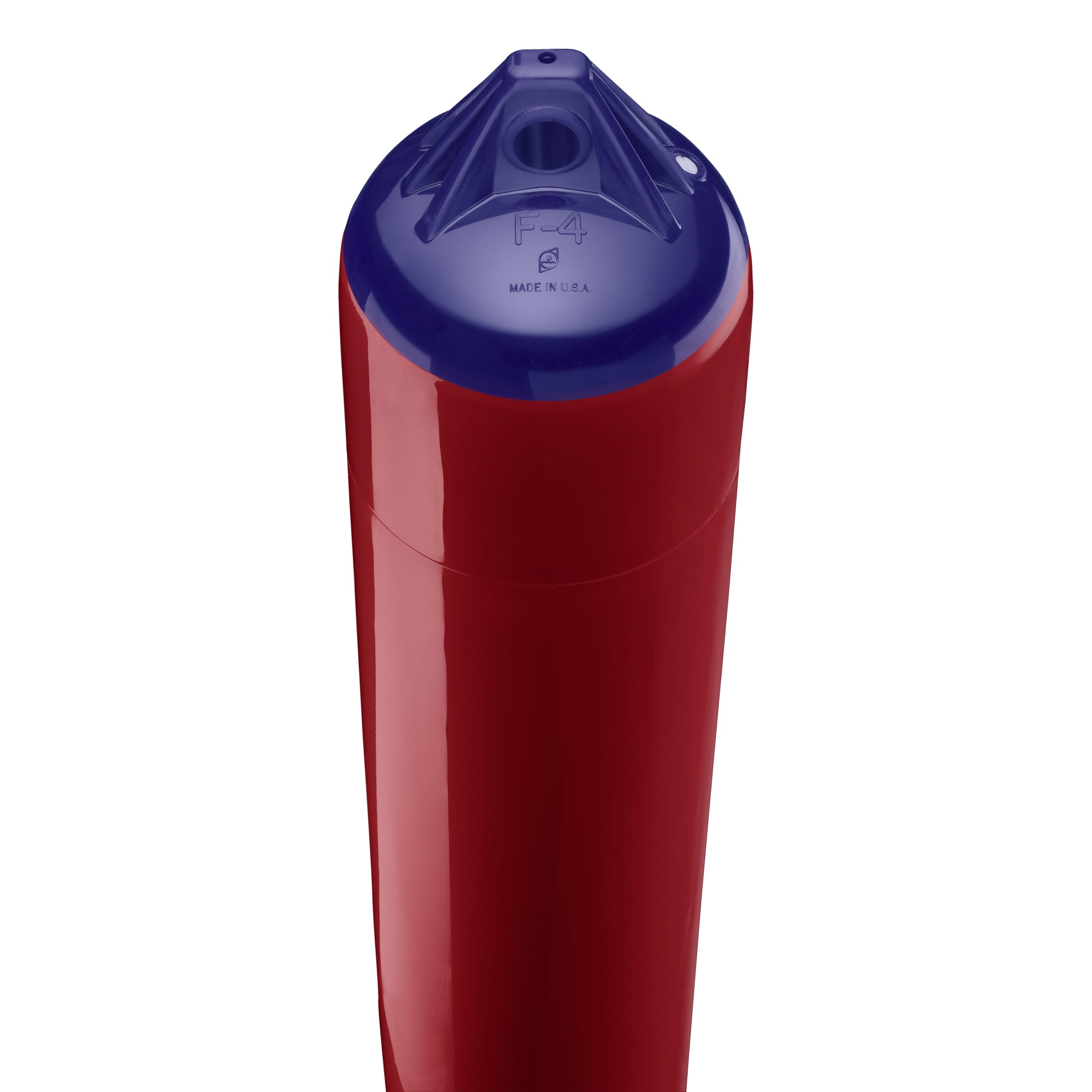 Polyform F-4 Standard Boat Fender F-Series - Burgundy Blue Ropehold