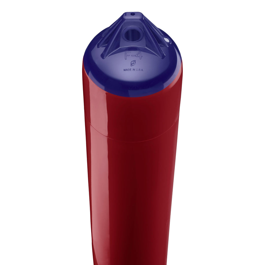Polyform F-4 Standard Boat Fender F-Series - Burgundy Blue Ropehold