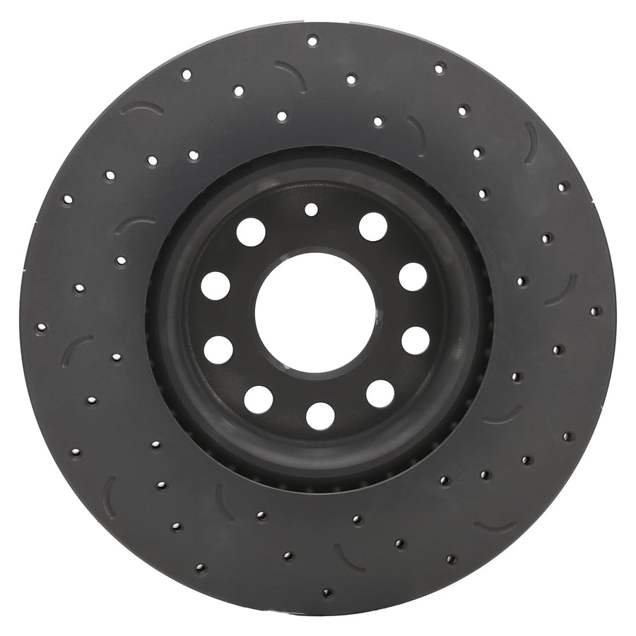 Cross-Drilled and Slotted Hawk Performance Talon Rotors HTC4897