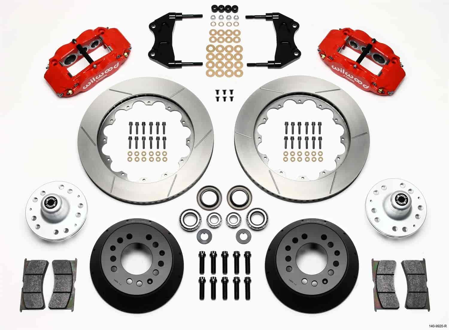 Red FNSL6R Front Hub Kit,14.00"