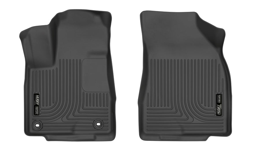 Weatherbeater Husky Liners Floor Mats | Fits 2014-2019 Toyota Highlander | Front Row, 2-pc Black - 17371