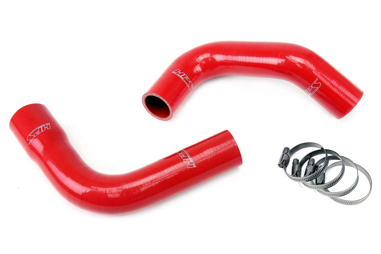 Red HPS 57-1588-RED Silicone Radiator Hose Kit Coolant