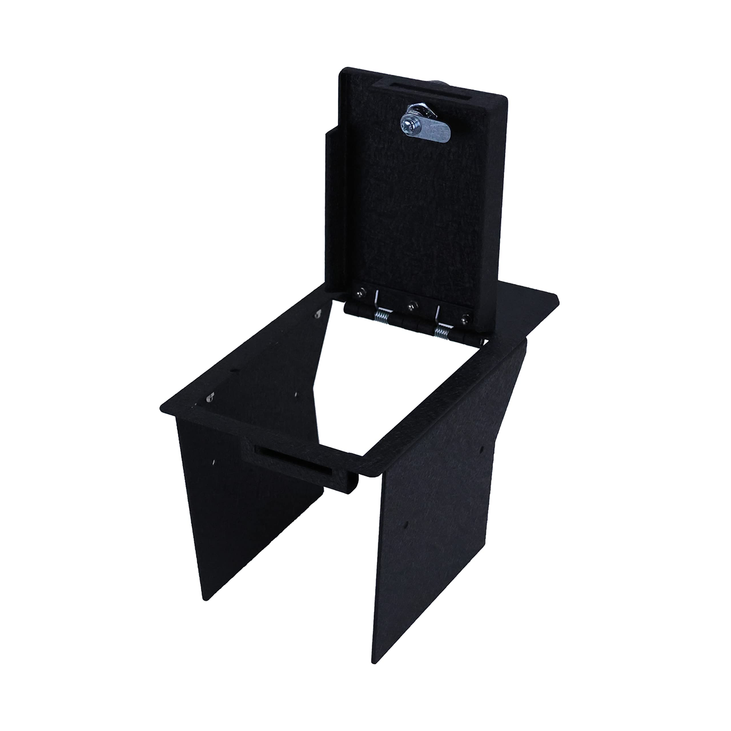 Center Console Safe Black Horse Security Lock Box, Black Gun Box Organizer, with 4 Digit Combination Resettable Lock Compatible with 2021-2024 Ford Mustang Mach-E-ASFM01