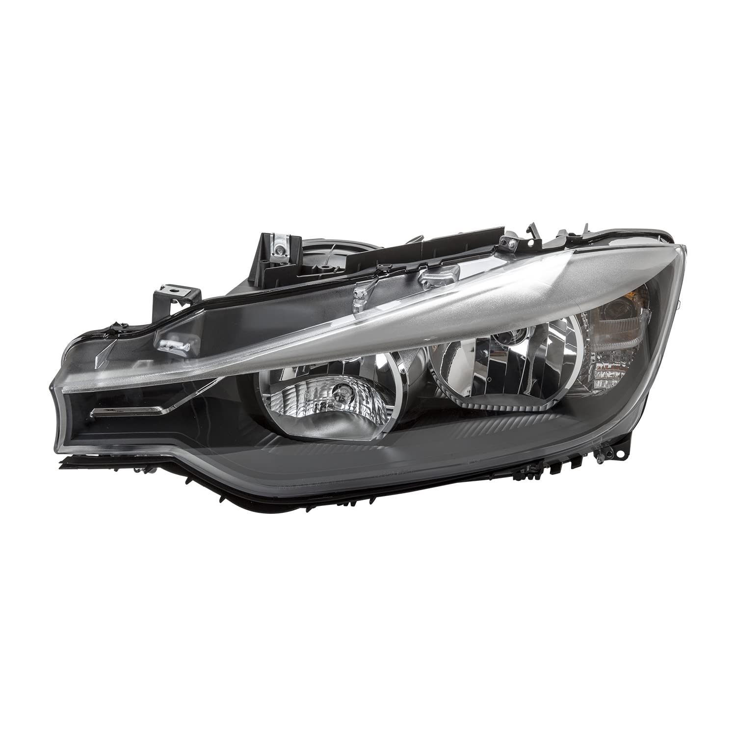 Left TYC Headlight Assembly Compatible with 2012-2015 BMW 3 Series