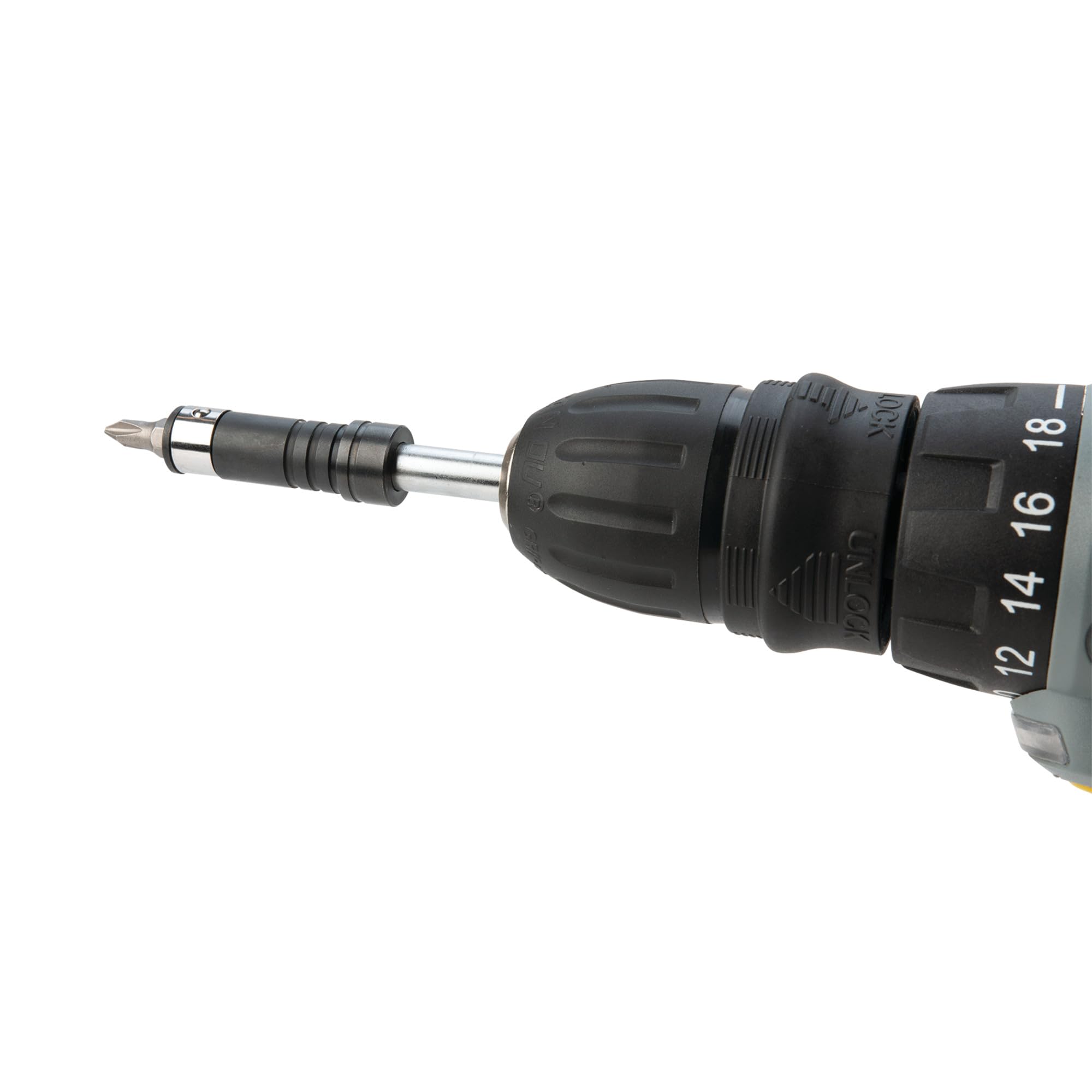 W8604 Performance Tool 2-in-1 1/4-Inch Drive Bit Socket Adapter, Quickly Convert from a Bit to a Socket Holder with a Push-Pull Mechanism