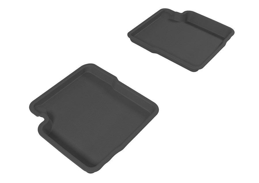 3D MAXpider Second Row L1FA00321509 Custom Fit All-Weather Floor Mat for Select Fiat 500 Models - Kagu Rubber (Black)